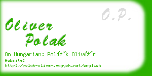 oliver polak business card